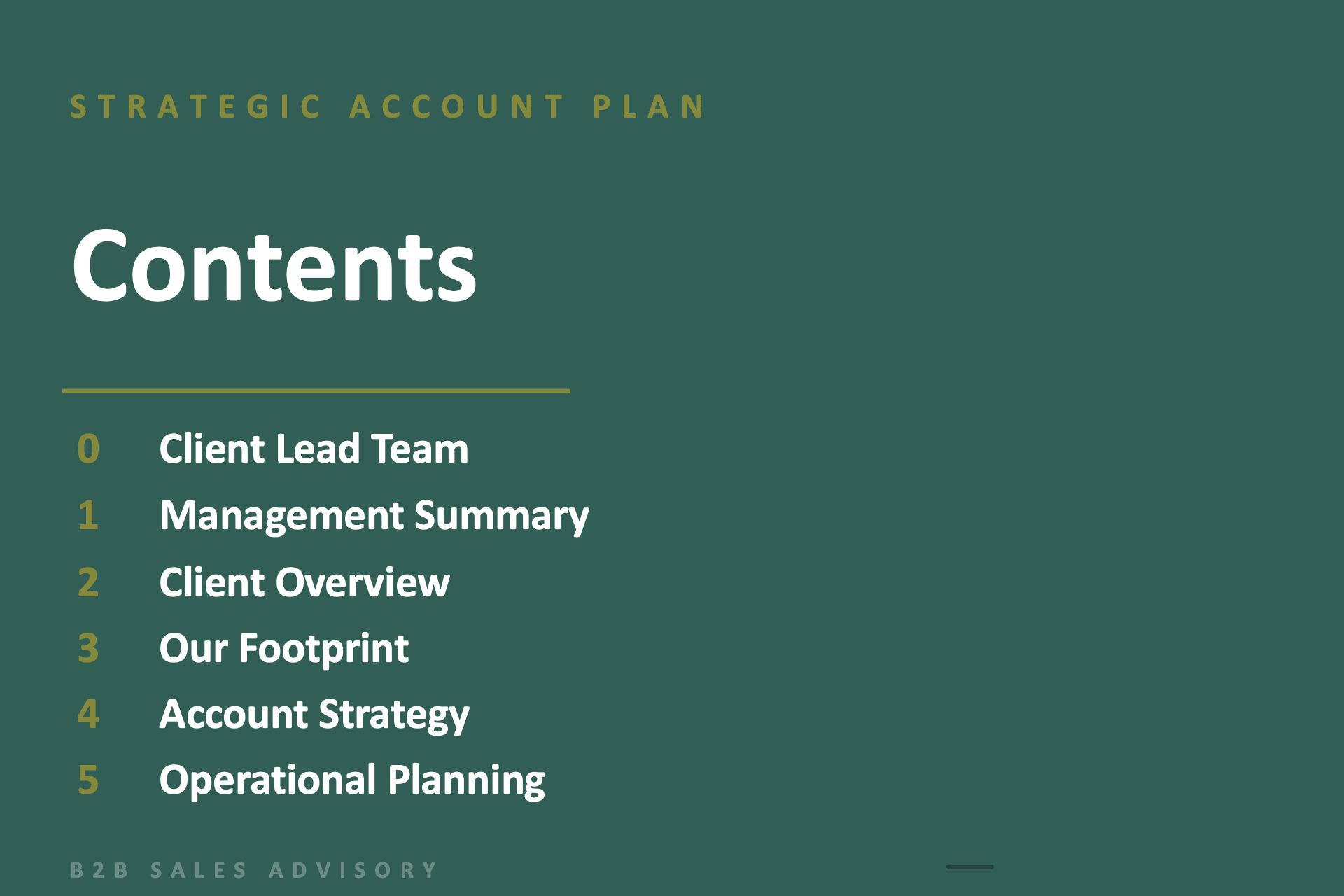 Preview: Account Planning Template