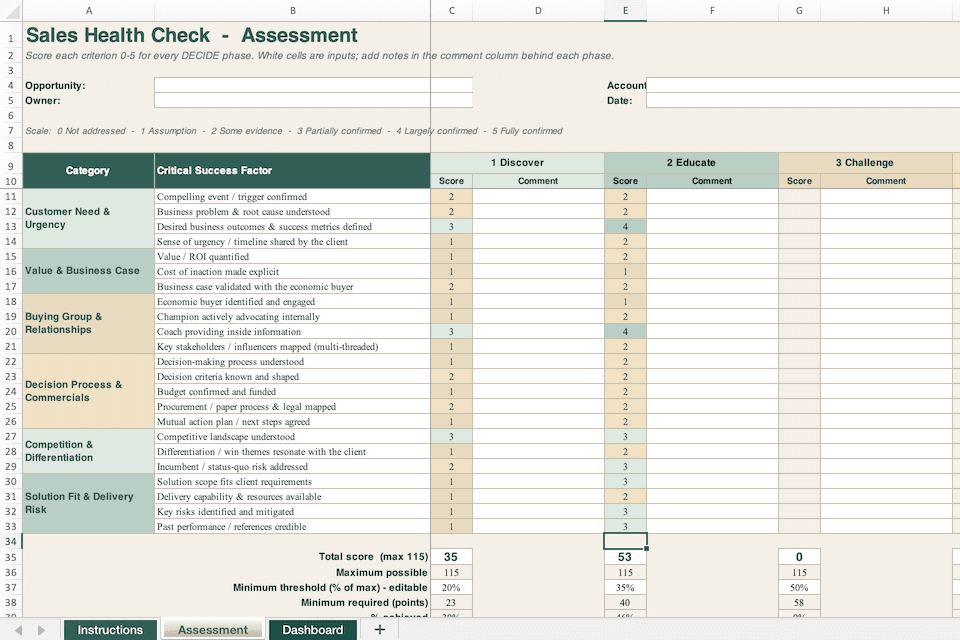 Preview: Sales Health Check